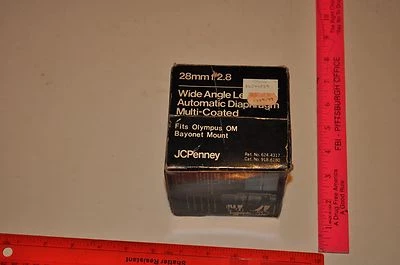 JCPenny 28mmf/2.8 wide angle lens olympus bayonet mount - Image 1 of 4