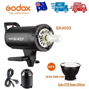 AU Godox SK400II 2.4G Wireless Studio Strobe Flash 400Ws Bowens Mount Reflector - Picture 1 of 10