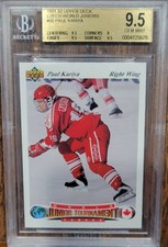 Paul Kariya 1991-92 Upper Deck Czech World Juniors BGS 9.5 GEM MINT #50 ROOKIE 