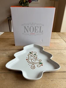 Le Creuset Stoneware Noel Collection Partridge in a Pear Tree 14 in Platter NEW - Picture 1 of 11