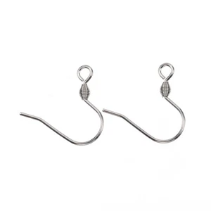 500PCS 304 Stainless Steel Earring Hooks Ear Wire Fish Hooks For Jewelry Making - Picture 1 of 2