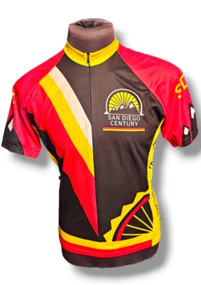 Mens Jersey San Diego Century Cycling Size Large Short Sleeve Bike California - Image 1 of 4