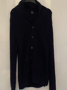 Gap Boys Navy Shawl Collar Knitted Cardigan 13 - Picture 1 of 3