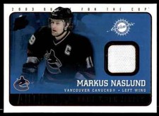 2003-04 PACIFIC QUEST FOR THE CUP JERSEY Markus Naslund Vancouver Canucks #23