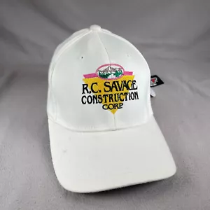Cappello RC Savage Construction Uomo S/M Bianco FlexFit Berretto da Baseball - Foto 1 di 12