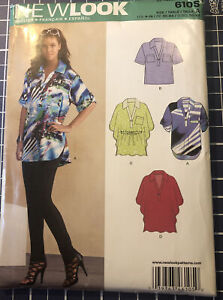 Miss New Look 6105 Pattern Butterfly Shirt Top UNCUT Size 4-6-8-10-12-14-16