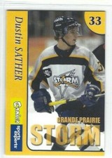 2004-05 Grande Prairie Storm (AJHL) Dustin Sather (front view)