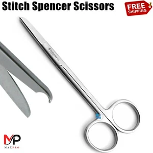 Spencer Stitch Suture Removal Scissors 13cm Dental Surgical Instruments - Picture 1 of 37