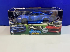 MUSCLE MACHINES 1/18 SCALE BLUE 2002 ACURA RSX MODEL KIT COMPLETE - Picture 1 of 10