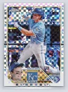 2023 Topps Chrome X-Fractor Michael Massey Kansas City Royals RC - Picture 1 of 2