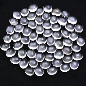 62 Pcs Natural Green Amethyst 11mm*9mm Oval Cabochon Untreated Loose Gemstones - Picture 1 of 5