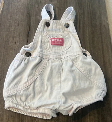 Mono corto vintage Osh Kosh B'Gosh Vestbak mameluco burbuja 6/9 MO EE. UU. Foto 1 de 4