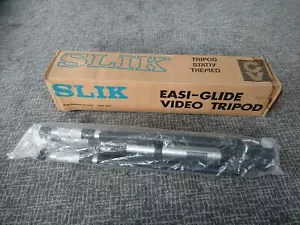 TRÍPODE DE VIDEO EN CAJA Slik EASI GLIDE 3328 excelente estado 6 ft + resistente profesional - Imagen 1 de 12
