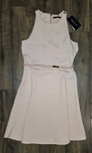 NWT Mohito Womens Medium M Light Pink Sleeveless Dress Knee Length Prom Wedding - Picture 1 of 17