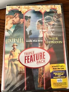 DVD Triple Feature Australia, Walk the Line, Water Elephants - Picture 1 of 3