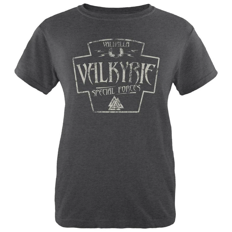 Camiseta Valkyrie Valhalla Fuerzas Especiales Retro Vintage Mujer Brezo Suave Foto 1 de 1