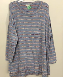 2X Suéter Tejido XXL Para Mujer Azul Ligero Rayas NUEVO Z1 - Imagen 1 de 6