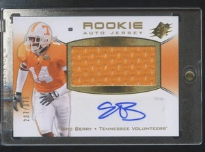 2010 UPPER DECK SPX ERIC BERRY ROOKIE AUTOGRAPH JERSEY 237/375 CHIEFS TENNESSEE - Picture 1 of 2