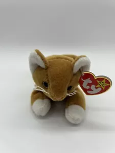TY Beanie Baby - Neu in Verpackung die goldene Katze Stofftier Spielzeug 8 Zoll 1993 (siehe Bilder) - Bild 1 von 9