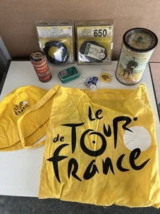 Objets Thème Vélo ancienne boites En Tôle rustines, Ricoré,Objets Tour De France - Foto 1 di 15
