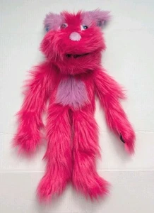 The Puppet Company pupazzo a mano peluche mostro rosa viola 24" bocca cigolante - Foto 1 di 5