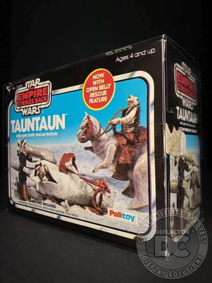 DEFLECTOR DC® Star Wars Tauntaun Open Belly Rescue (Kenner/Palitoy) DISPLAY CASE