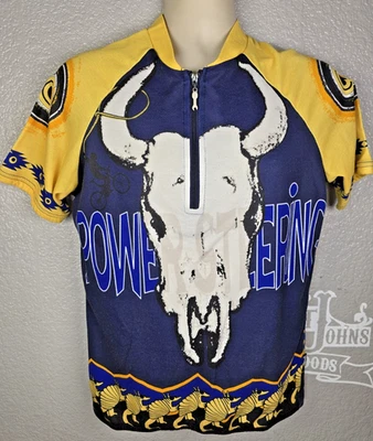 Vintage Cannondale Power Steering Western Cycling Jersey Men's L Short Sleeve - Image 1 of 4