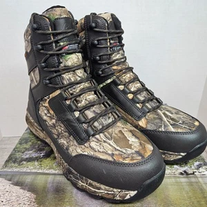 Ozark Trail Men's Size 10.5, 8-Inch Real Tree Hunting Boots, Camo Waterproof New - Picture 1 of 8