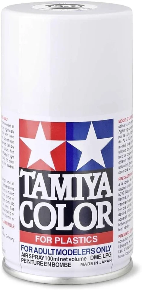 PINTURA EN AEROSOL TAMIYA COLOR TS-27 PARA PLÁSTICO BLANCO MATE 100 ML - Imagen 1 de 4