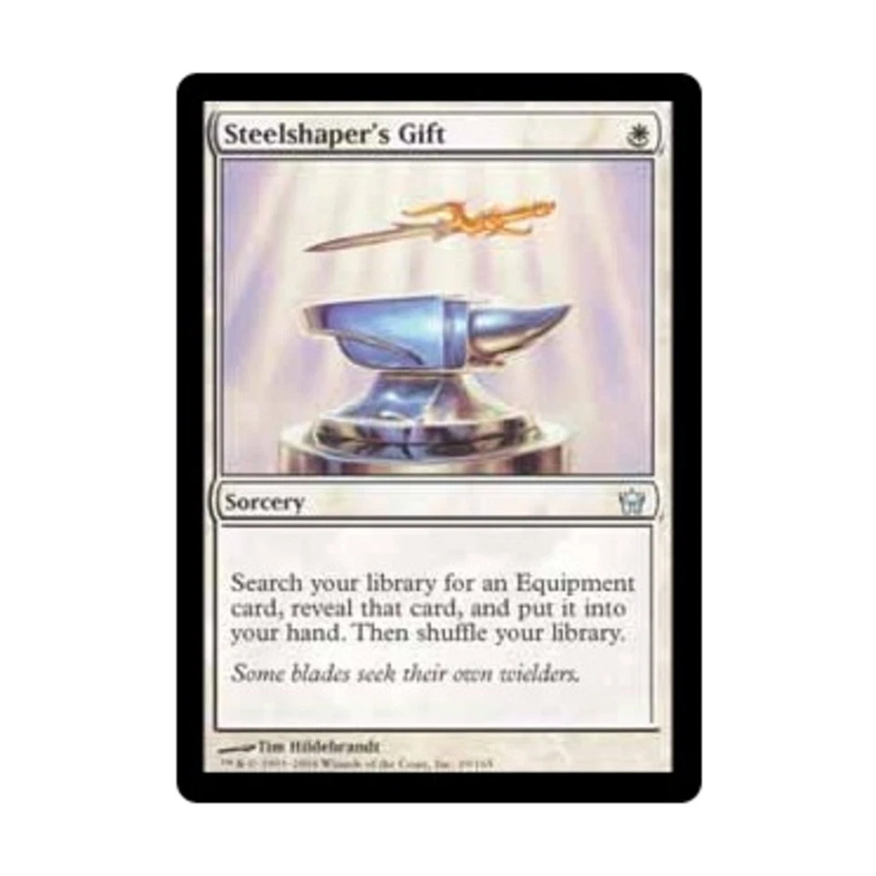 WOTC MtG Fifth Dawn Steelshaper's Gift (U) VG - Image 1 of 1