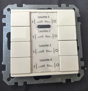 Merten Taster 4f. plus pws/gl 617519 Bussystem-Tastsensoren Taster KNX ein  - Bild 1 von 2