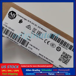 Allen Bradley 1756-OB16D /A ControlLogix PLC DC Ouput Module Factory Sealed 2022 - Picture 1 of 2