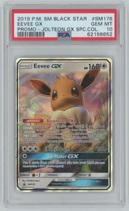 Pokémon Sun & Moon Black Star Eevee GX 2019 PSA 10 promoción #SM176 A1 - Imagen 1 de 2