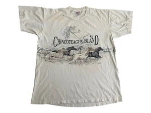 VTG 90s 1993 San Segal Colorado Horse Graphic T-Shirt White L - Picture 1 of 13