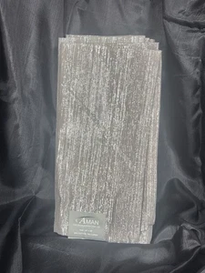 6er Set Aman Servietten Silber 20x20 Neu mit Etikett - Bild 1 von 2