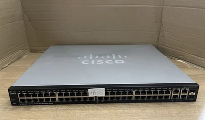 Cisco SF300-48P Cisco 48-Port 10/100 PoE Managed Switch with No Bracket SF300-48 - Image 1 of 4