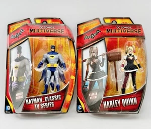 LOT OF 2 DC Comic's Multiverse Batman Classic TV Series Harley Quinn  2014 - Picture 1 of 6