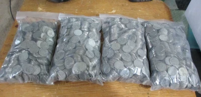 1943 年钢制小麦便士套装(1000 枚硬币)二战钢制便士 — 第 1/2 张图片