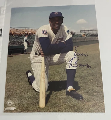 Foto autógrafa firmada - Ernie Banks 8x10 miembro del Salón de la Fama de los Cachorros de Chicago Foto 1 de 3