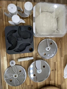 KitchenAid Food Processor Attachments Blades Accessories With Storage Case - Picture 1 of 10