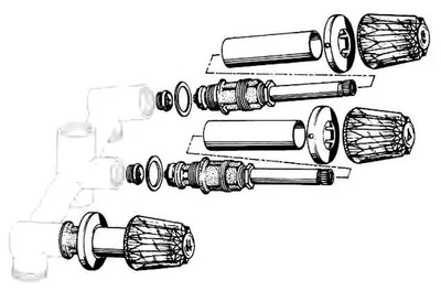 Brasscraft SK0273B Chrome Plated Handle Trim Rebuild Kit for Price Pfister - Image 1 of 4