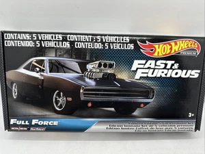 HOT WHEELS PREMIUM FAST & FURIOUS BOX SET FULL FORCE 5 PACK ORIGINAL SEALED 2020 - Picture 1 of 12