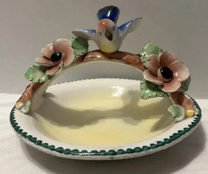 Vintage Paul’s Italian Candy Dish Ceramic Birds on a Branch 5890/8 handmade - Picture 1 of 10