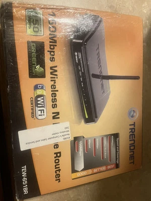 TRENDnet 150mbps Wireless N Home Router TEW-651BR unopened NIB - Image 1 of 2