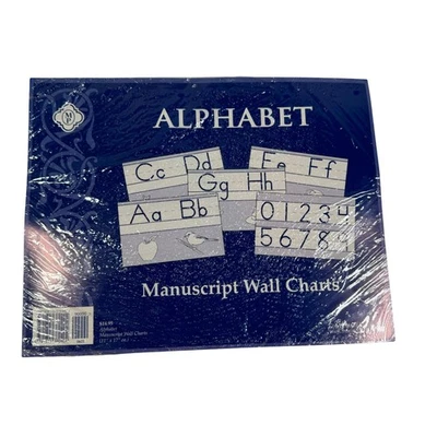 Alphabet Manuscript Wall Charts Memoria Press Kindergarten Education Learning - Image 1 of 4