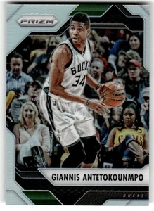Panini Prizm Silver Prizms Giannis Antetokounmpo #13 Milwaukee Bucks 2016-17 - Imagen 1 de 2