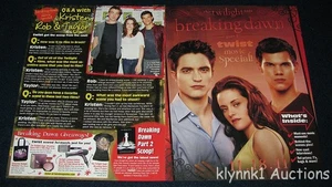 Amanecer Crepúsculo Parte 1 y 2 Recortes de Póster Lote 3534A Taylor Rob Kristen - Imagen 1 de 4