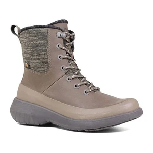 Bogs Freedom Lace Up Women's Boot, Taupe, W7 - Picture 1 of 6