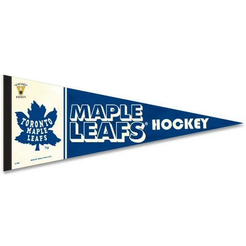 TORONTO MAPLE LEAFS CLASSIC THROWBACK PREMIUM QUALITY PENNANT 12"X30" BANNER Cover