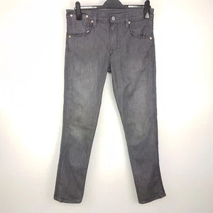 Jeans ajustados Levi's 511 W30 L32 grises para hombre tiro medio recto genuinos excelente estado - Imagen 1 de 11